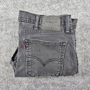 Levi's 511 Slim Fit Jeans 38x30 Faded Black Charcoal 04511-4406 Denim Mens Pants